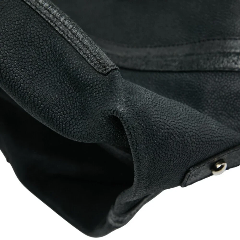 CHANEL Black Caviar Leather Tote Bag